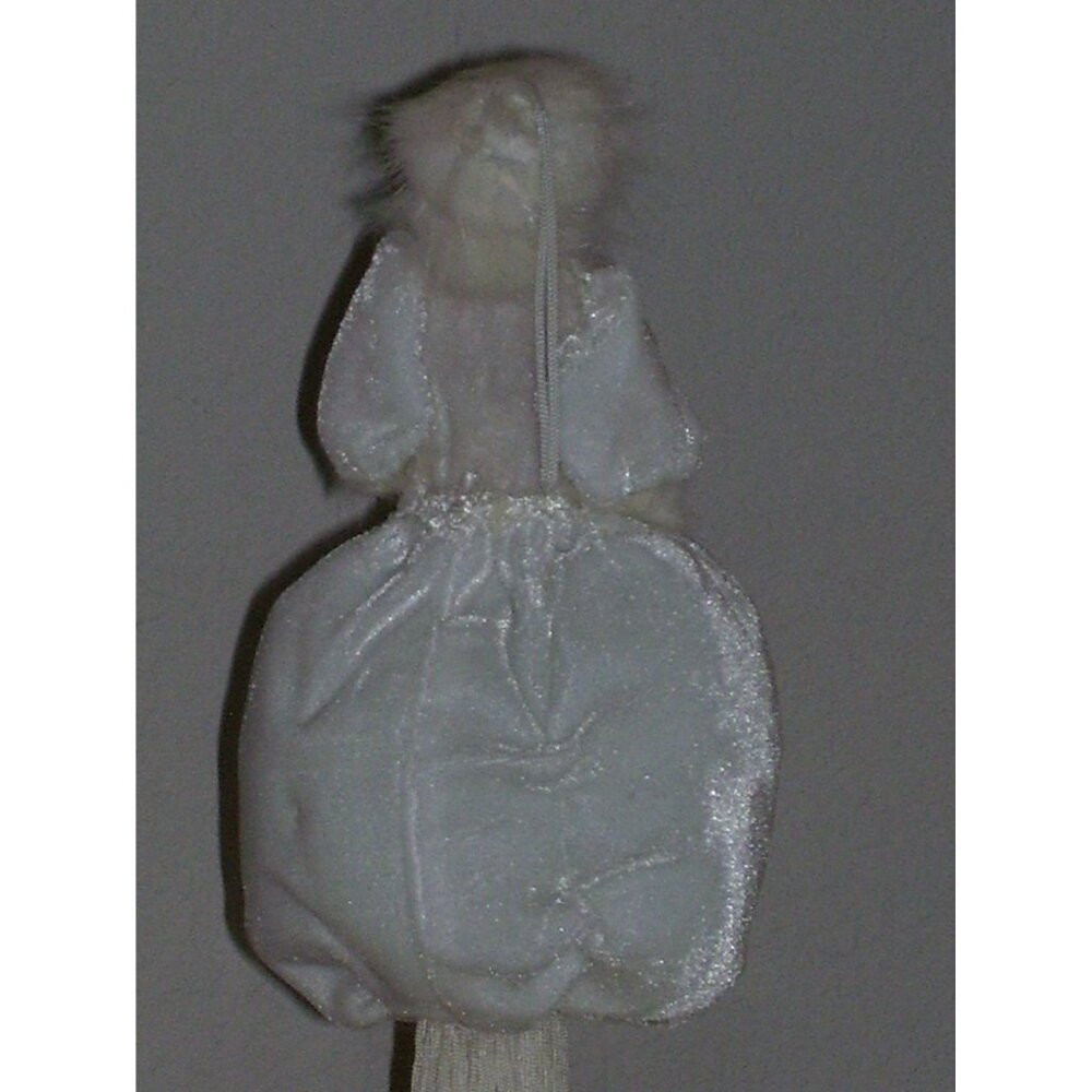Popular Creations Victorian White Faux Fur Short Dress Porcelain Hands Good - Picture 6 of 6